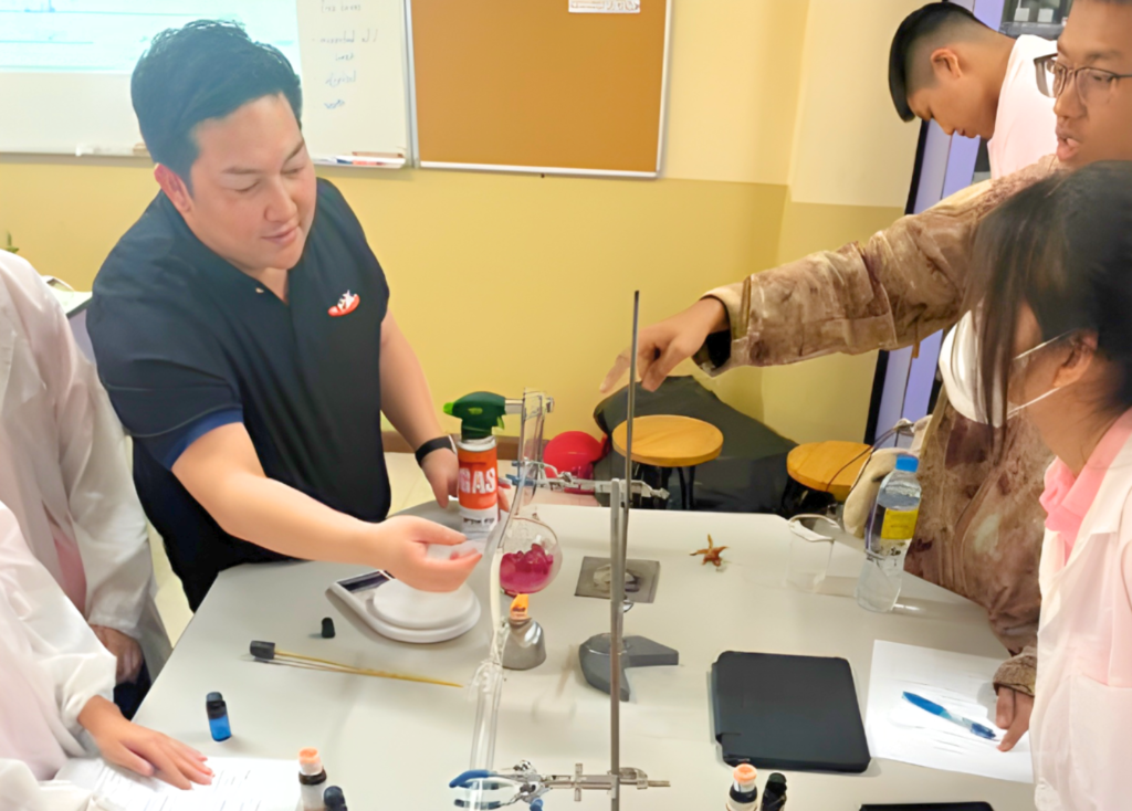 Lab Making Perfume with SPR BFITS Program Teacher Anthony Ferrer
